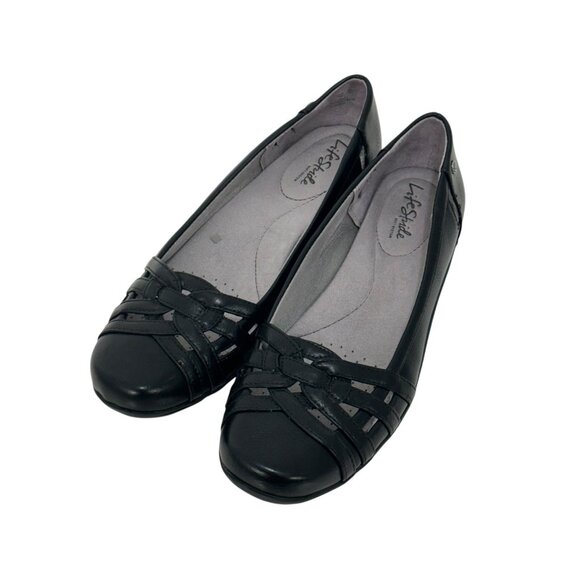 LifeStride Womens Black Slip On Flats Size 10M- Lightweight & Comfortable Design - Picture 8 of 12